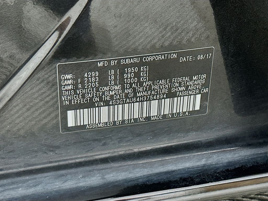 2017 Subaru Impreza 2.0i Limited