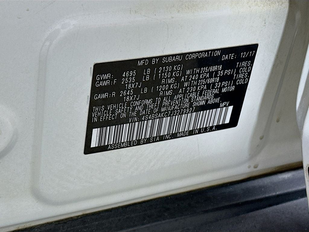 2018 Subaru Outback 2.5i Limited