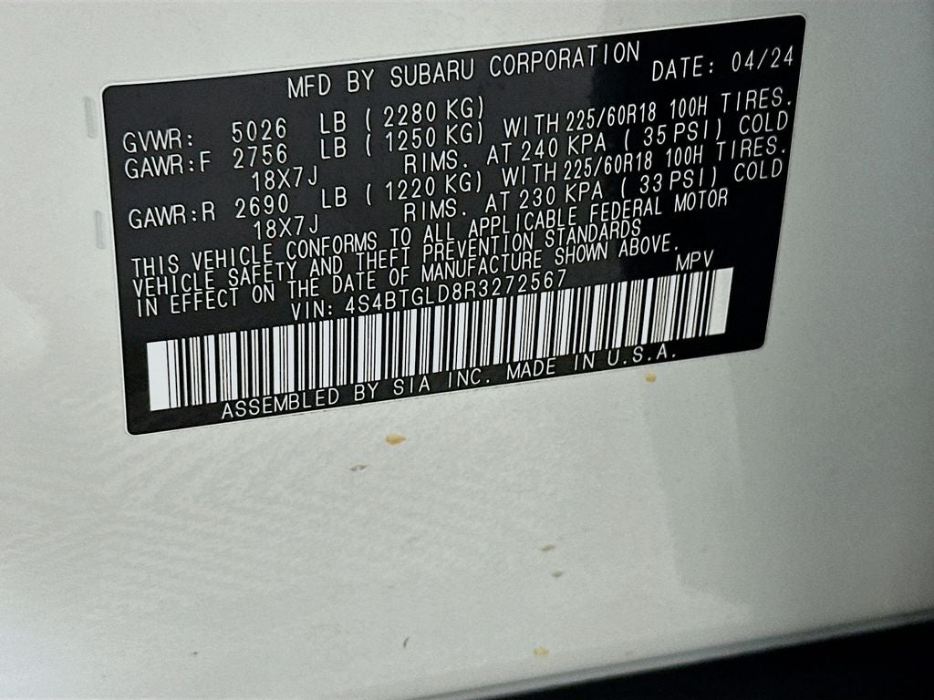 2024 Subaru Outback Onyx Edition XT