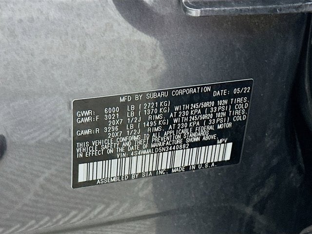 2022 Subaru Ascent Limited