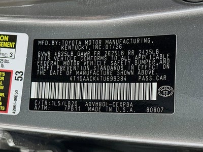 2026 Toyota Camry XLE