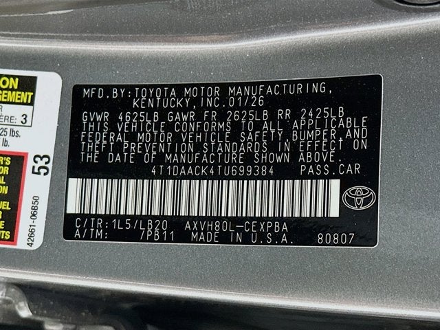 2026 Toyota Camry XLE