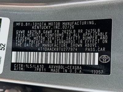 2026 Toyota Camry XLE