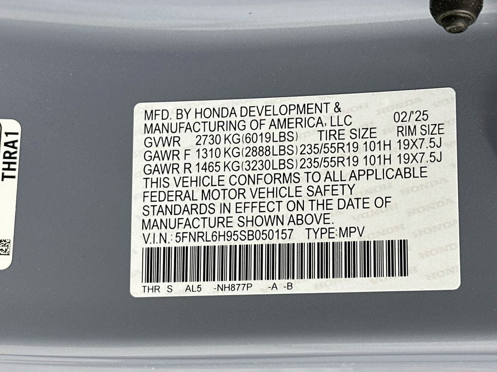 2025 Honda Odyssey Elite