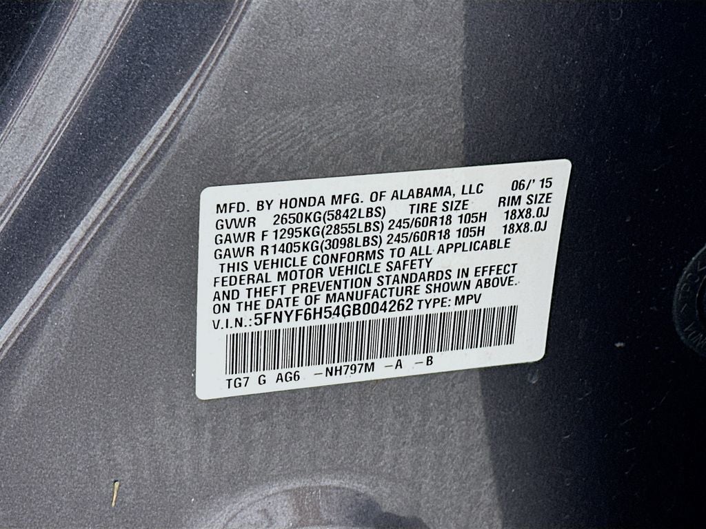 2016 Honda Pilot EX-L