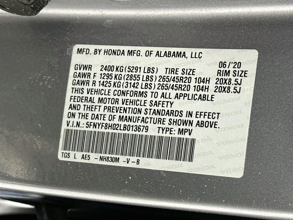 2020 Honda Passport Elite