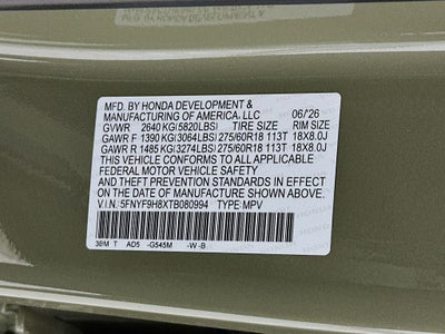 2026 Honda Passport TrailSport Elite