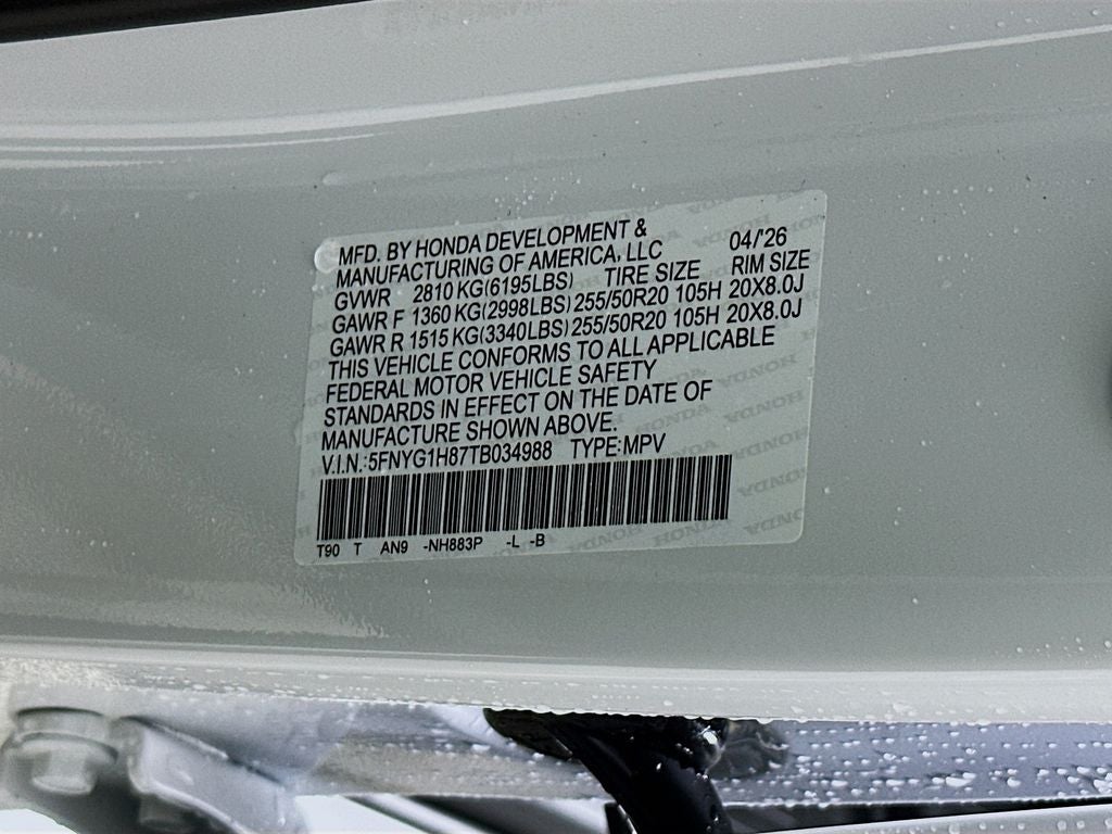 2026 Honda Pilot Elite