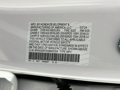 2025 Honda Pilot Touring