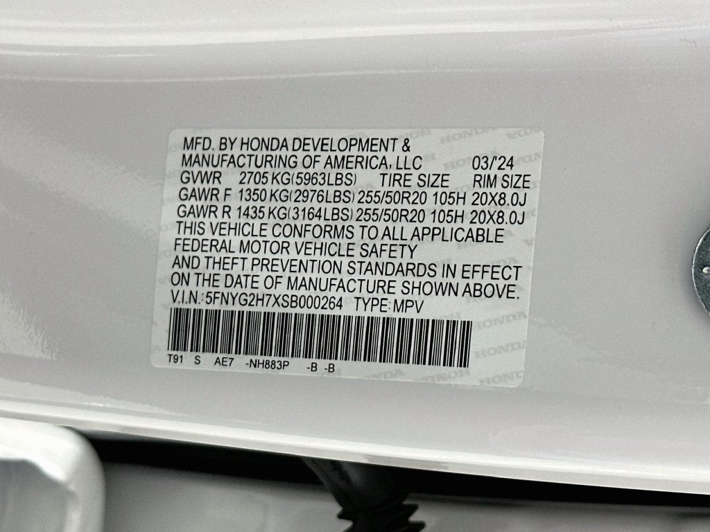 2025 Honda Pilot Touring