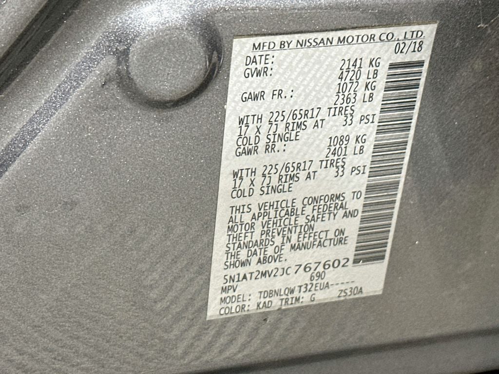 2018 Nissan Rogue SV