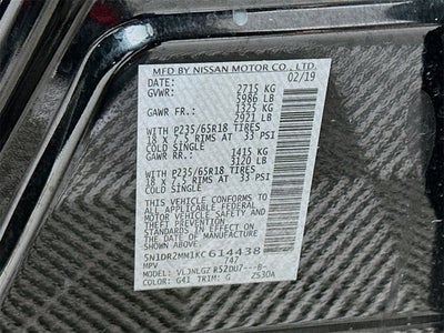 2019 Nissan Pathfinder SL