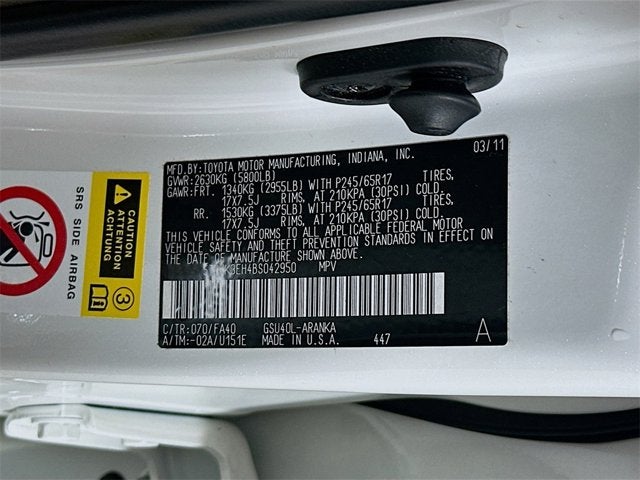 2011 Toyota Highlander Base