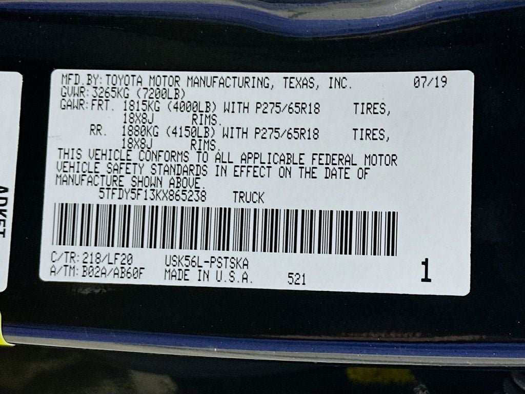 2019 Toyota Tundra TRD Pro CrewMax