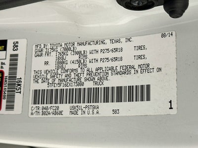 2014 Toyota Tundra SR5 CrewMax