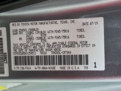 2019 Toyota Tacoma SR