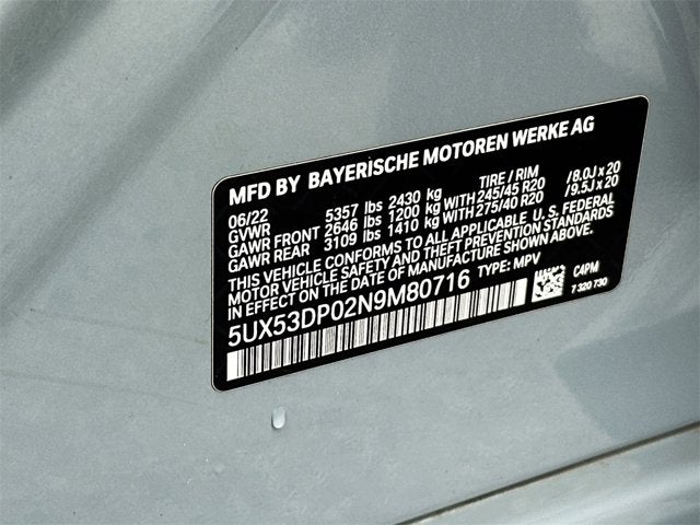 2022 BMW X3 xDrive30i