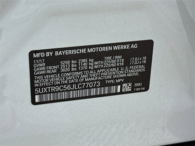 2018 BMW X3 xDrive30i