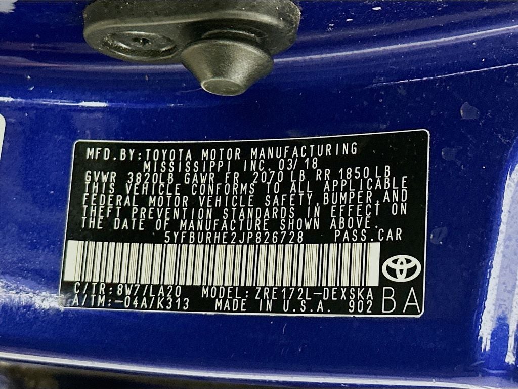 2018 Toyota Corolla XSE
