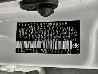 2022 Toyota Corolla LE