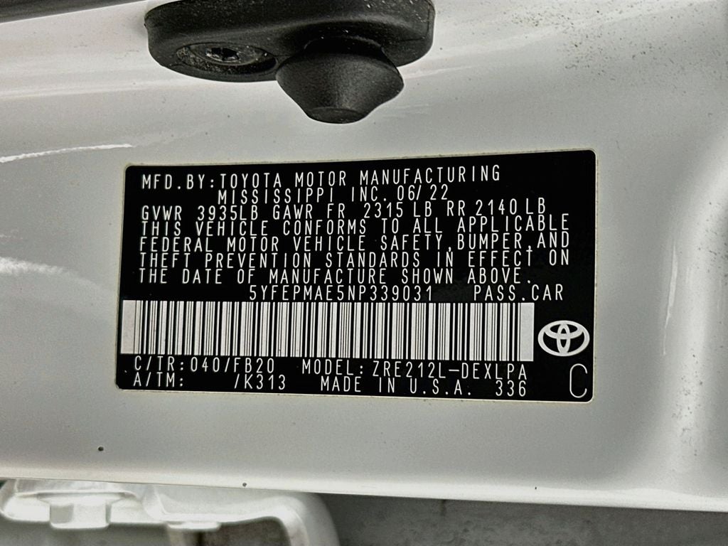 2022 Toyota Corolla LE