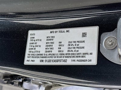 2025 Tesla Model 3 Long Range