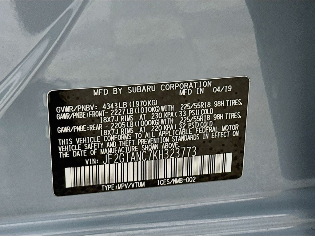 2019 Subaru Crosstrek 2.0i Limited