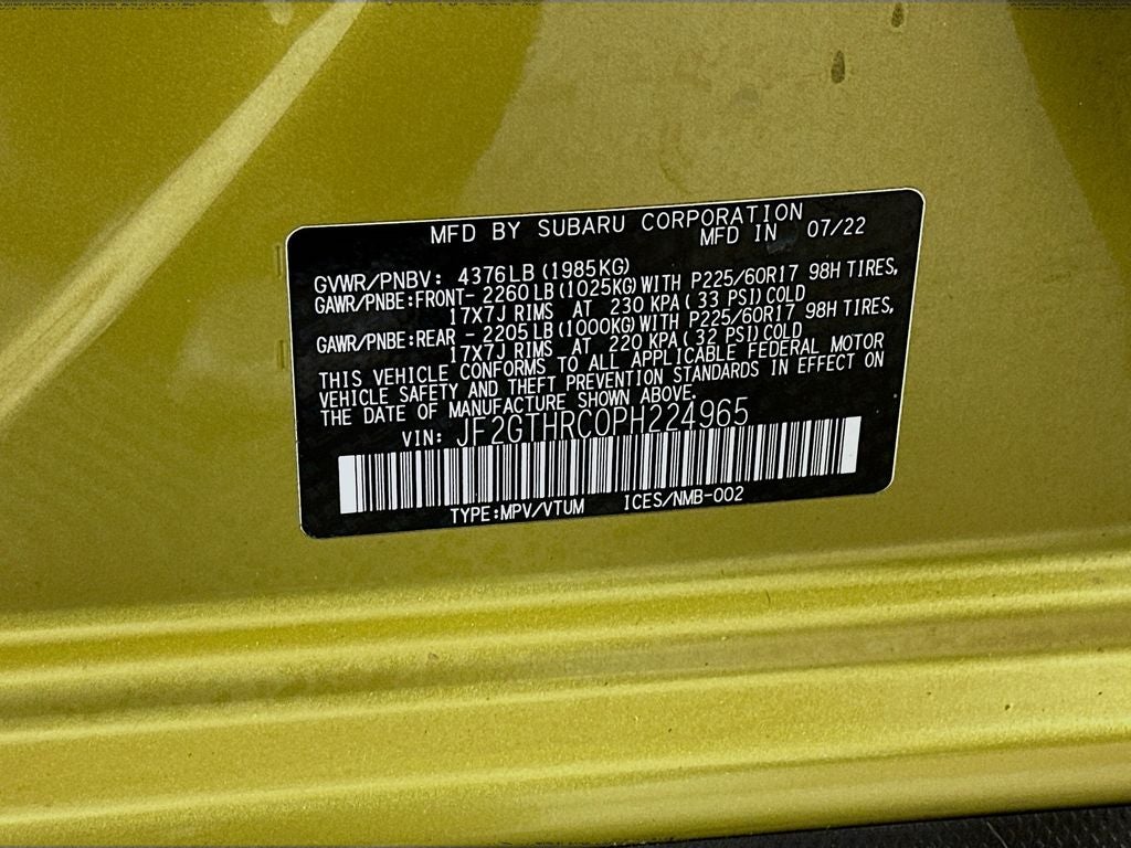 2023 Subaru Crosstrek Sport