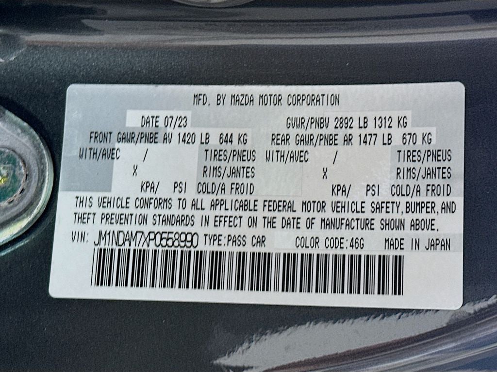 2023 Mazda Mazda Miata RF Grand Touring