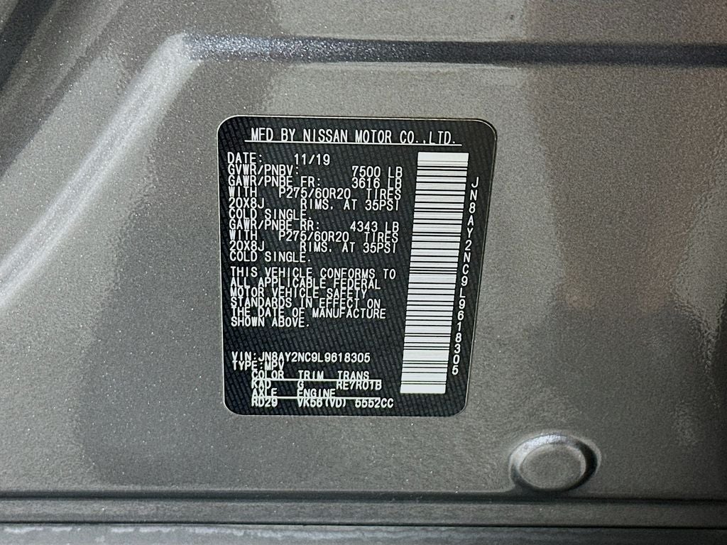 2020 Nissan Armada SL
