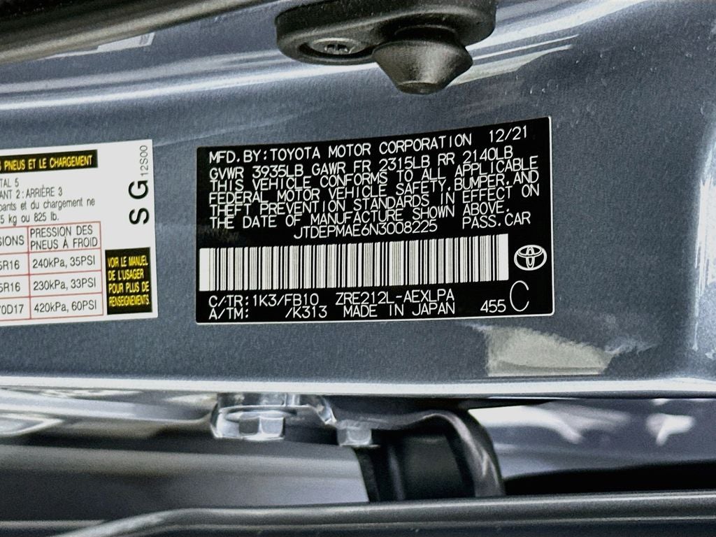 2022 Toyota Corolla LE