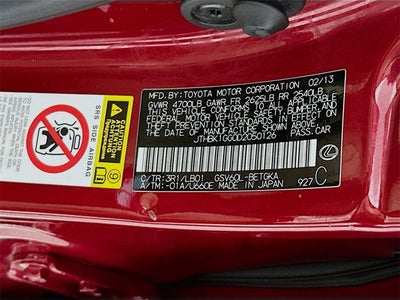 2013 Lexus ES 350 4dr Sdn