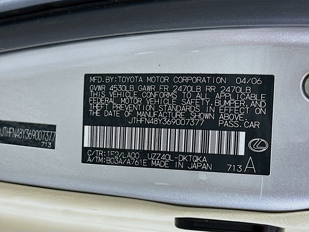 2006 Lexus SC 430