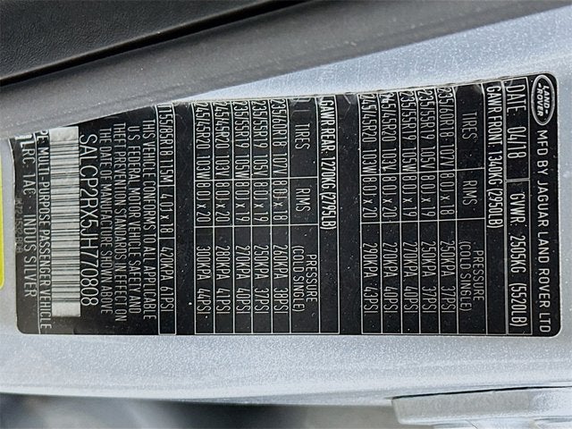 2018 Land Rover Discovery Sport SE