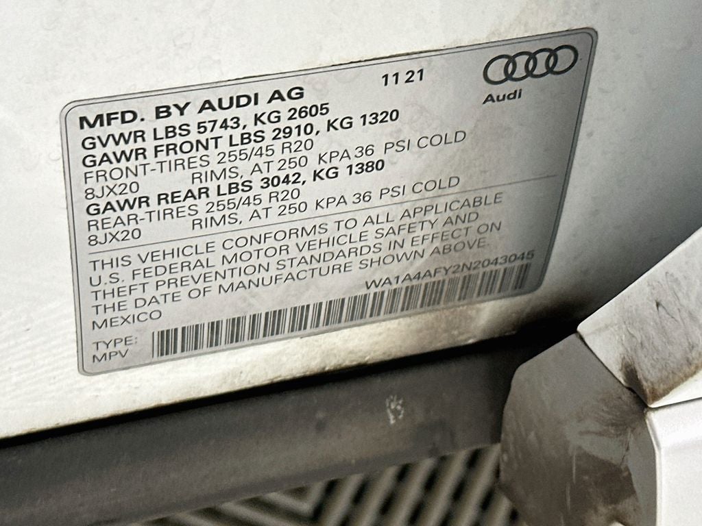 2022 Audi SQ5 Premium quattro