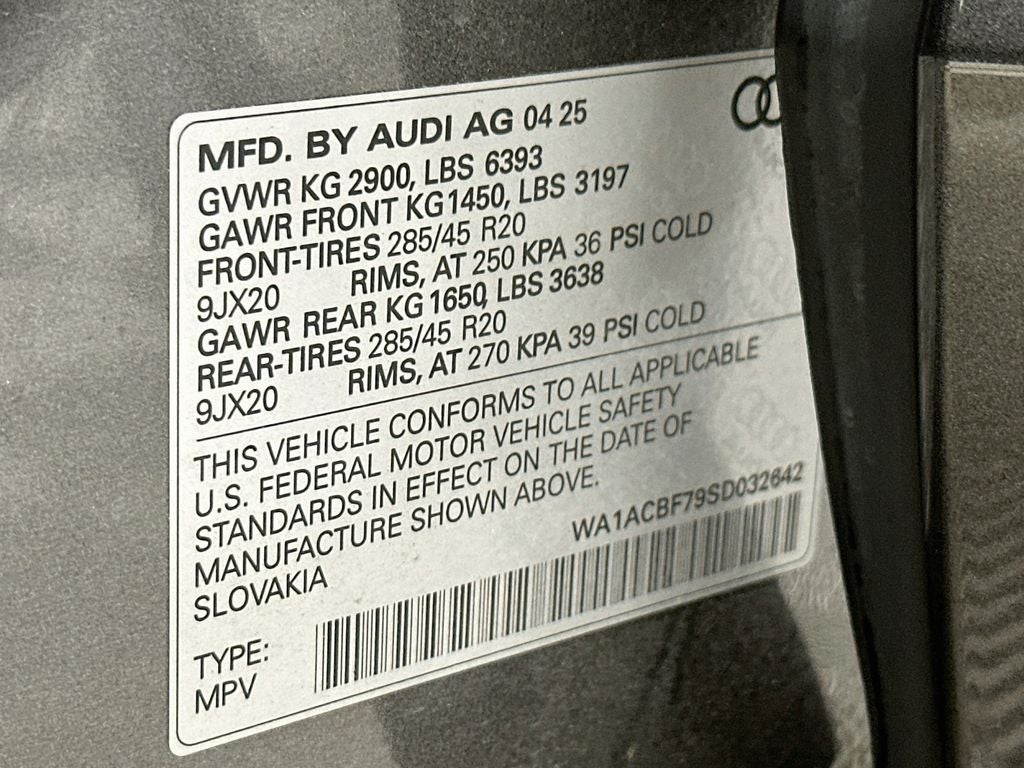 2025 Audi Q7 45 Premium quattro