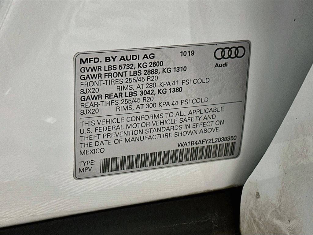 2020 Audi SQ5 3.0T Premium Plus quattro