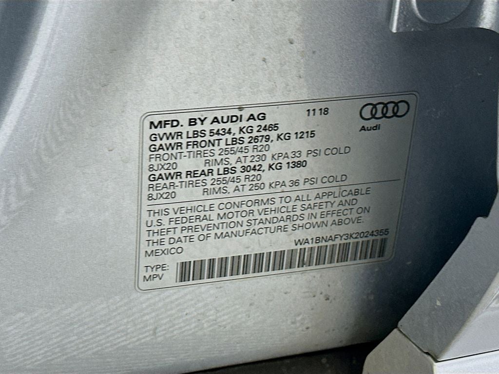 2019 Audi Q5 2.0T Premium Plus quattro