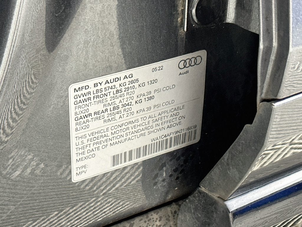 2022 Audi SQ5 Prestige quattro