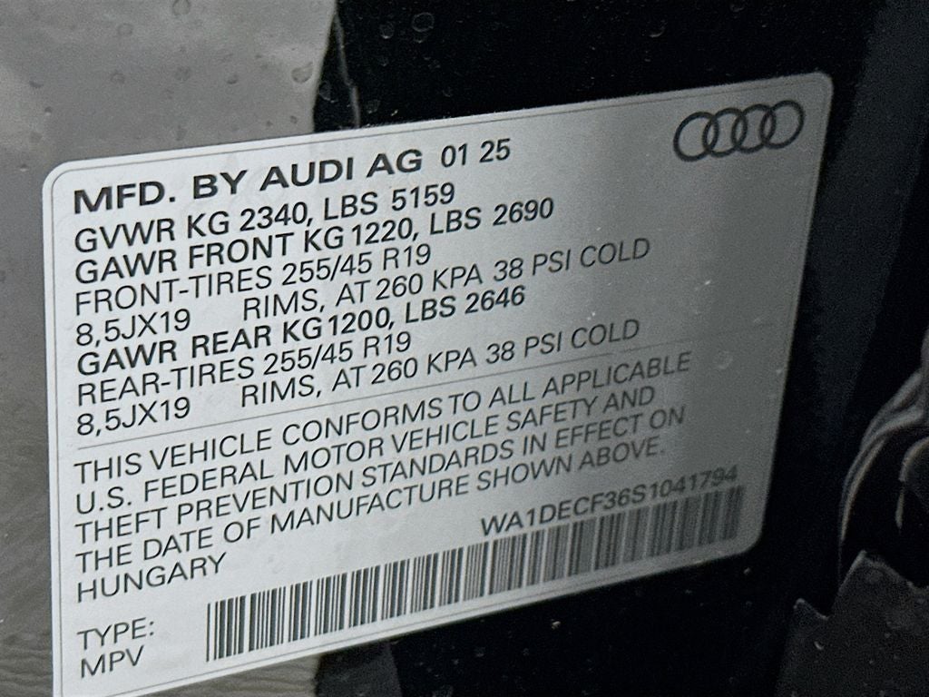 2025 Audi Q3 Premium S Line quattro