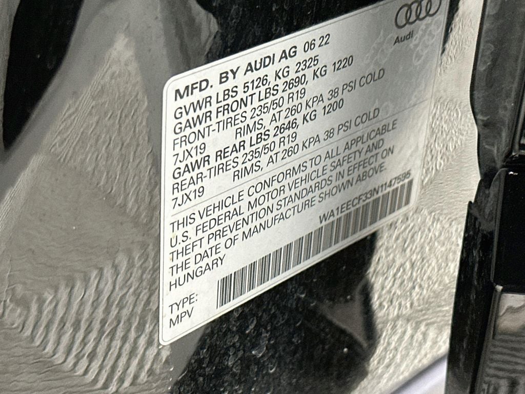 2022 Audi Q3 Premium Plus S Line quattro