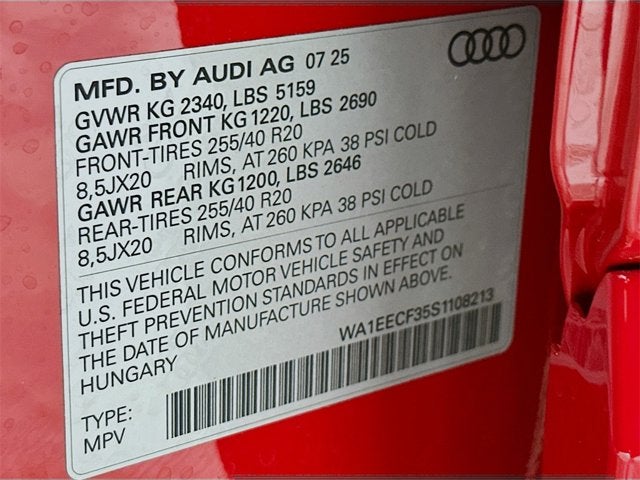 2025 Audi Q3 S line Premium Plus
