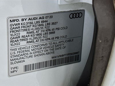 2023 Audi SQ7 Prestige quattro