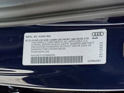 2025 Audi A5 2.0T Premium Plus quattro