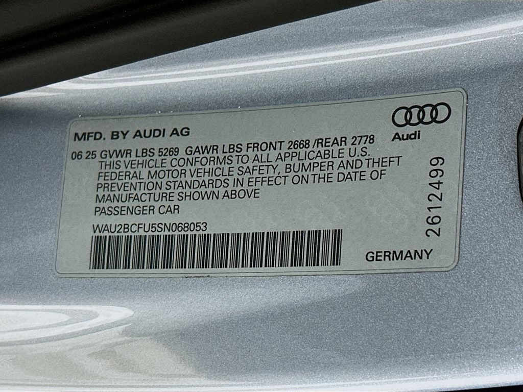 2025 Audi A5 2.0T Premium Plus quattro