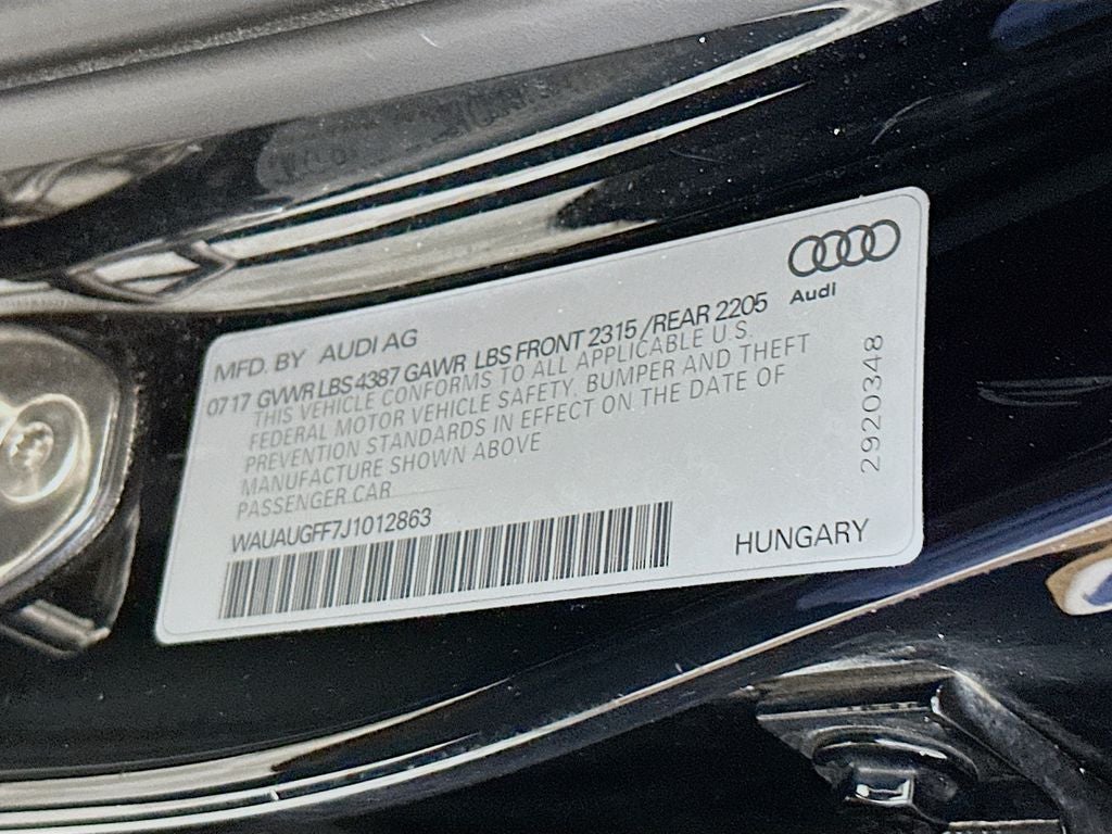 2018 Audi A3 2.0T Premium FrontTrak