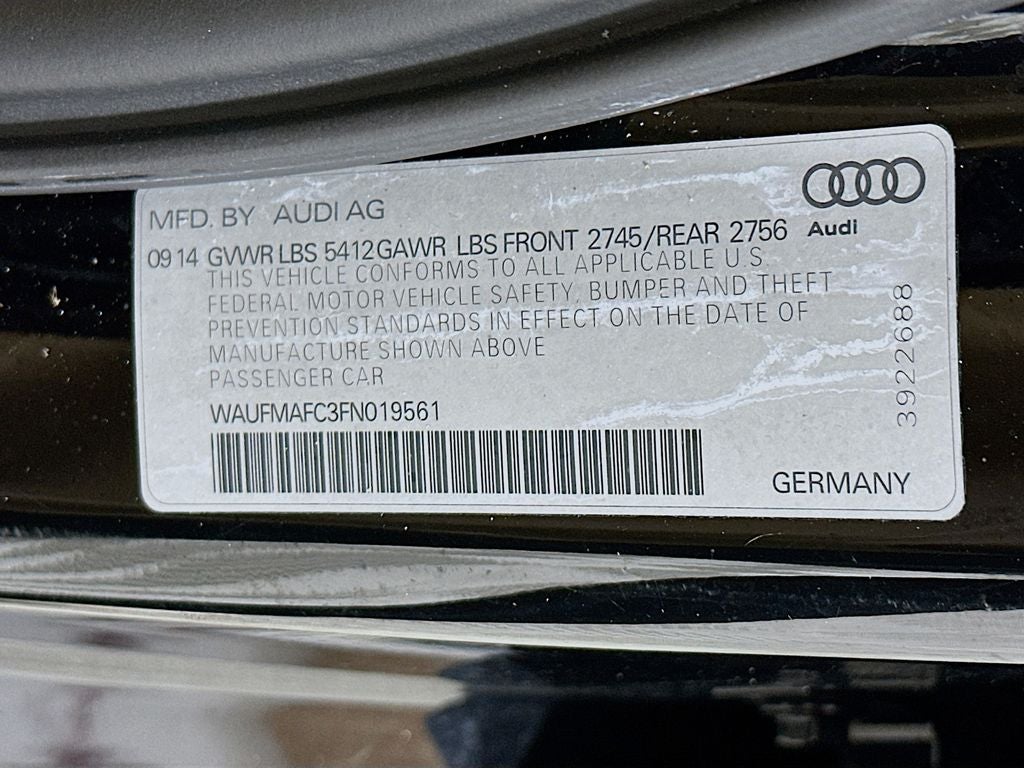 2015 Audi A6 3.0 TDI Premium Plus quattro