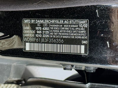 2003 Mercedes-Benz C-Class C 240